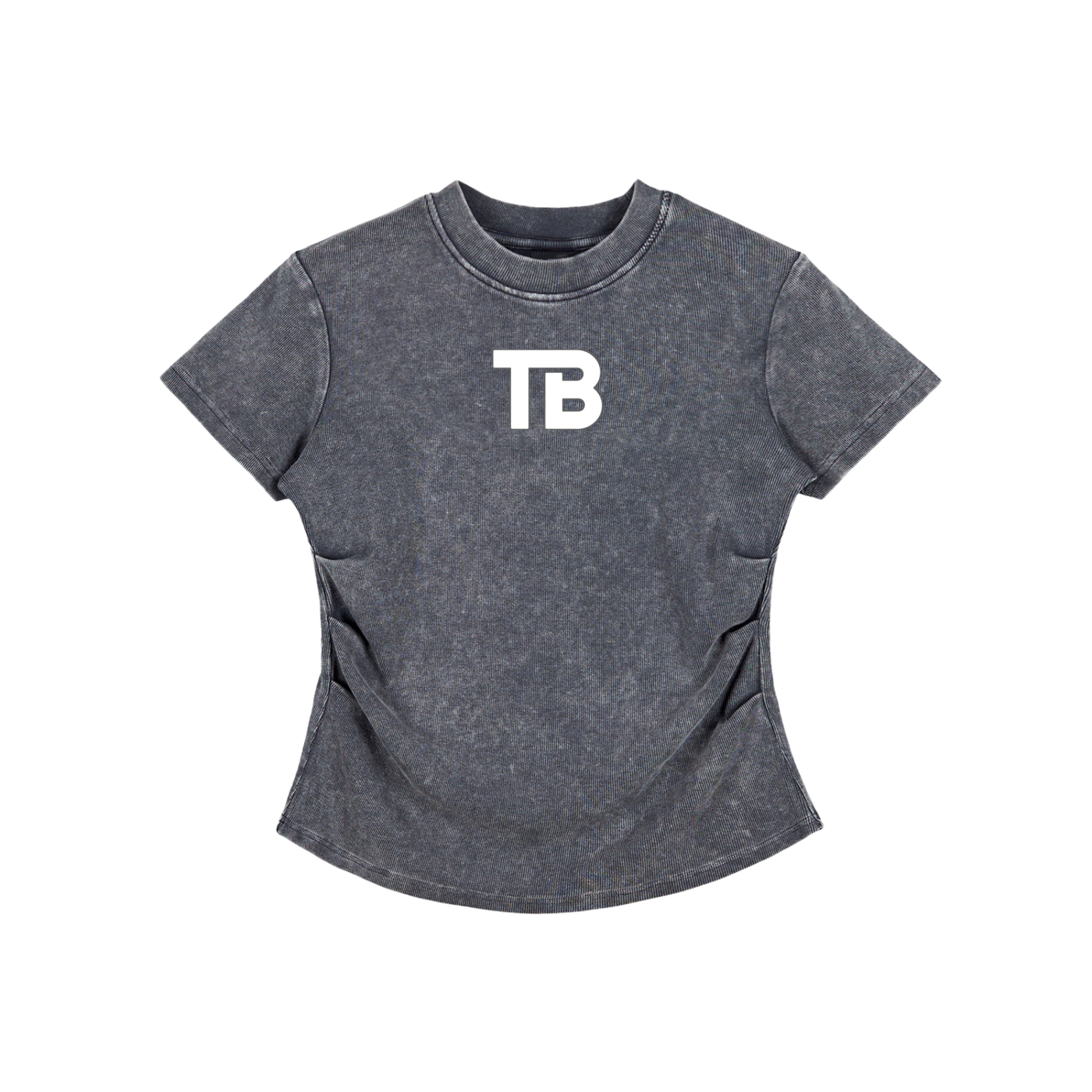 ThunderBuddies Vintaged-Wash Bodycon Cotton T-Shirt