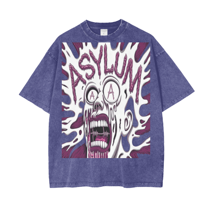 Aonaran Asylum Oversize Snow Washed T-Shirt