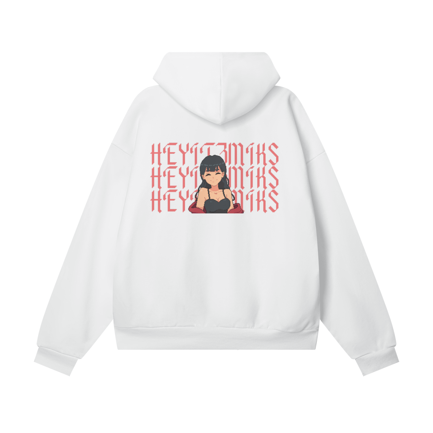 HeyItzMiks Oversize Heavyweight Hidden Pocket Fleece Hoodie