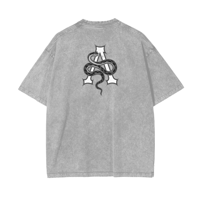 Aonaran Graphic Acid Wash Oversize T-Shirt