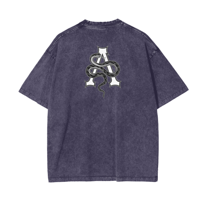 Aonaran Graphic Acid Wash Oversize T-Shirt