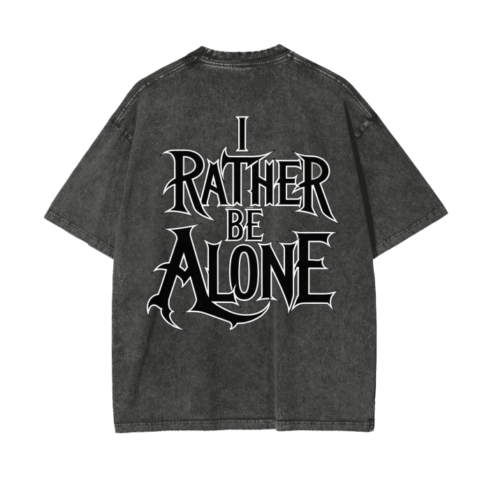 Aonaran Graphic Acid Wash Oversize T-Shirt