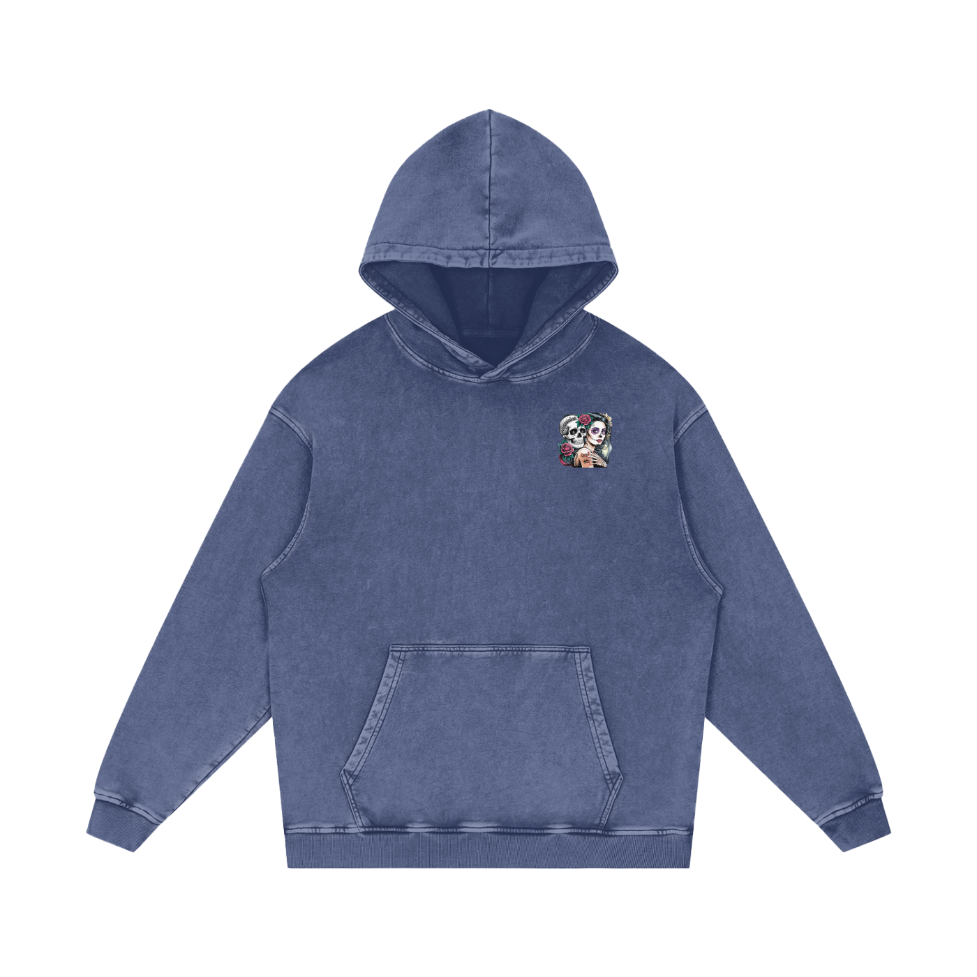 QueenSteph Acid Wash Oversize Hoodie