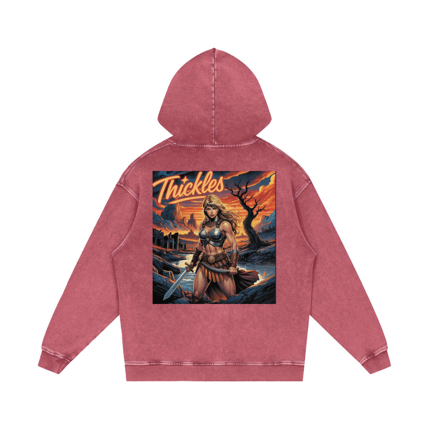 Thickles Acid Wash Oversize Hoodie