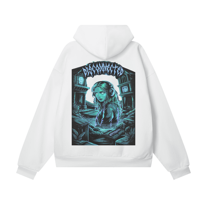 Disconnected Oversize Heavyweight Hidden Pocket Fleece Hoodie