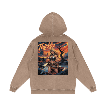 Thickles Acid Wash Oversize Hoodie