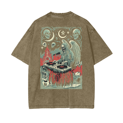 Aonaran Reversed Oversize Snow Washed T-Shirt