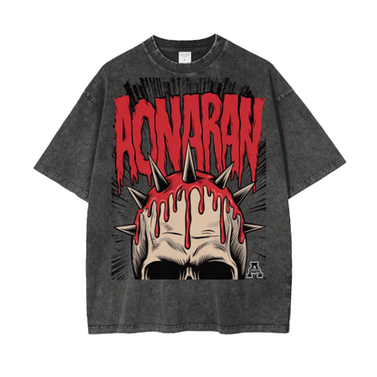 Aonaran Graphic Acid Wash Oversize T-Shirt