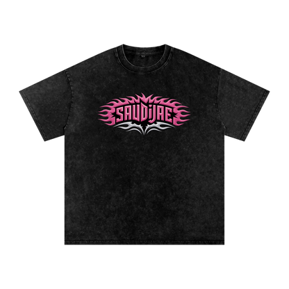 SaudiJae Acid Wash Oversize T-Shirt