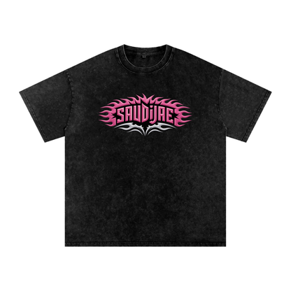 SaudiJae Acid Wash Oversize T-Shirt