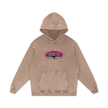 SaudiJae Acid Wash Oversize Hoodie
