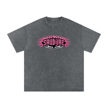 SaudiJae Acid Wash Oversize T-Shirt