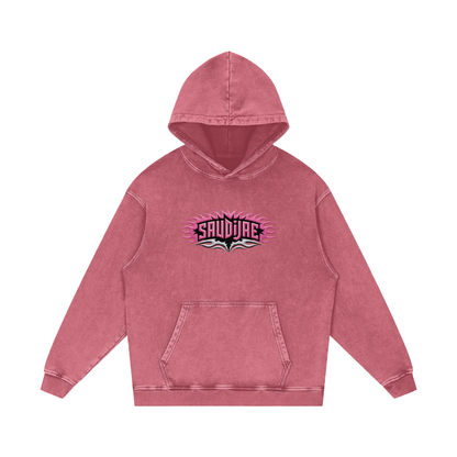 SaudiJae Acid Wash Oversize Hoodie