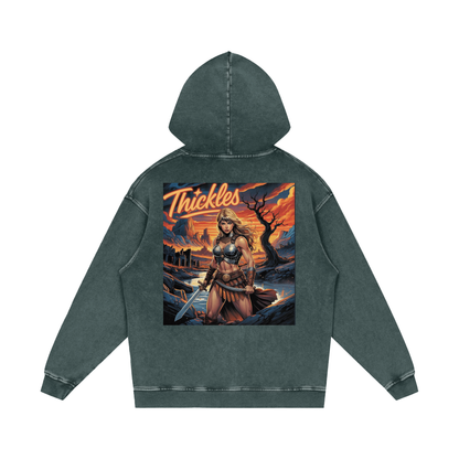 Thickles Acid Wash Oversize Hoodie