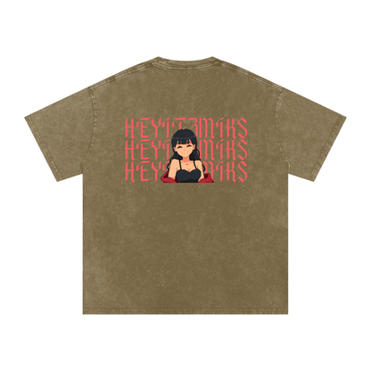 HeyItzMiks Acid Wash Oversize T-Shirt
