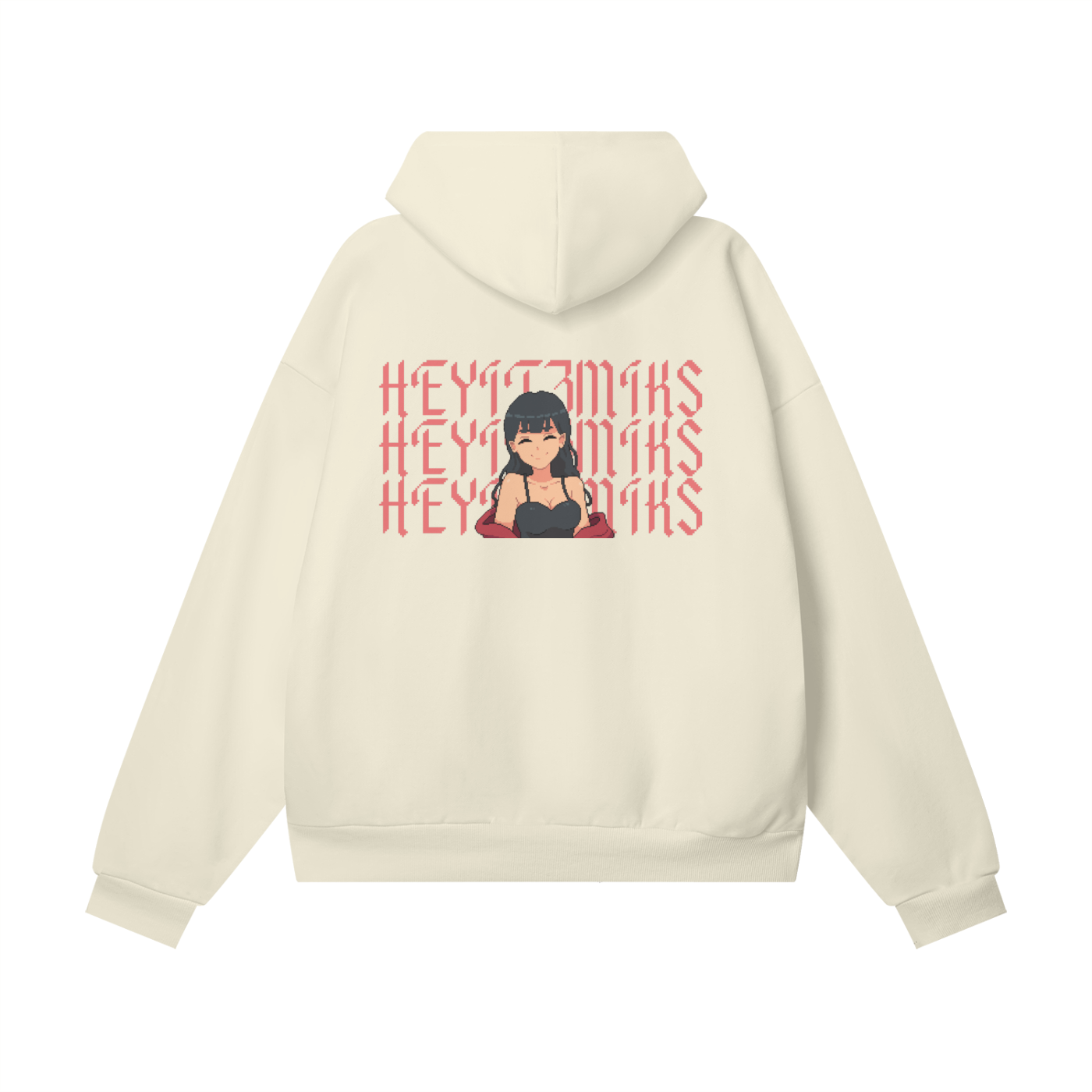 HeyItzMiks Oversize Heavyweight Hidden Pocket Fleece Hoodie