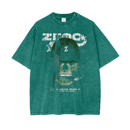 Join The War by Zeqq Oversize Snow Washed T-Shirt