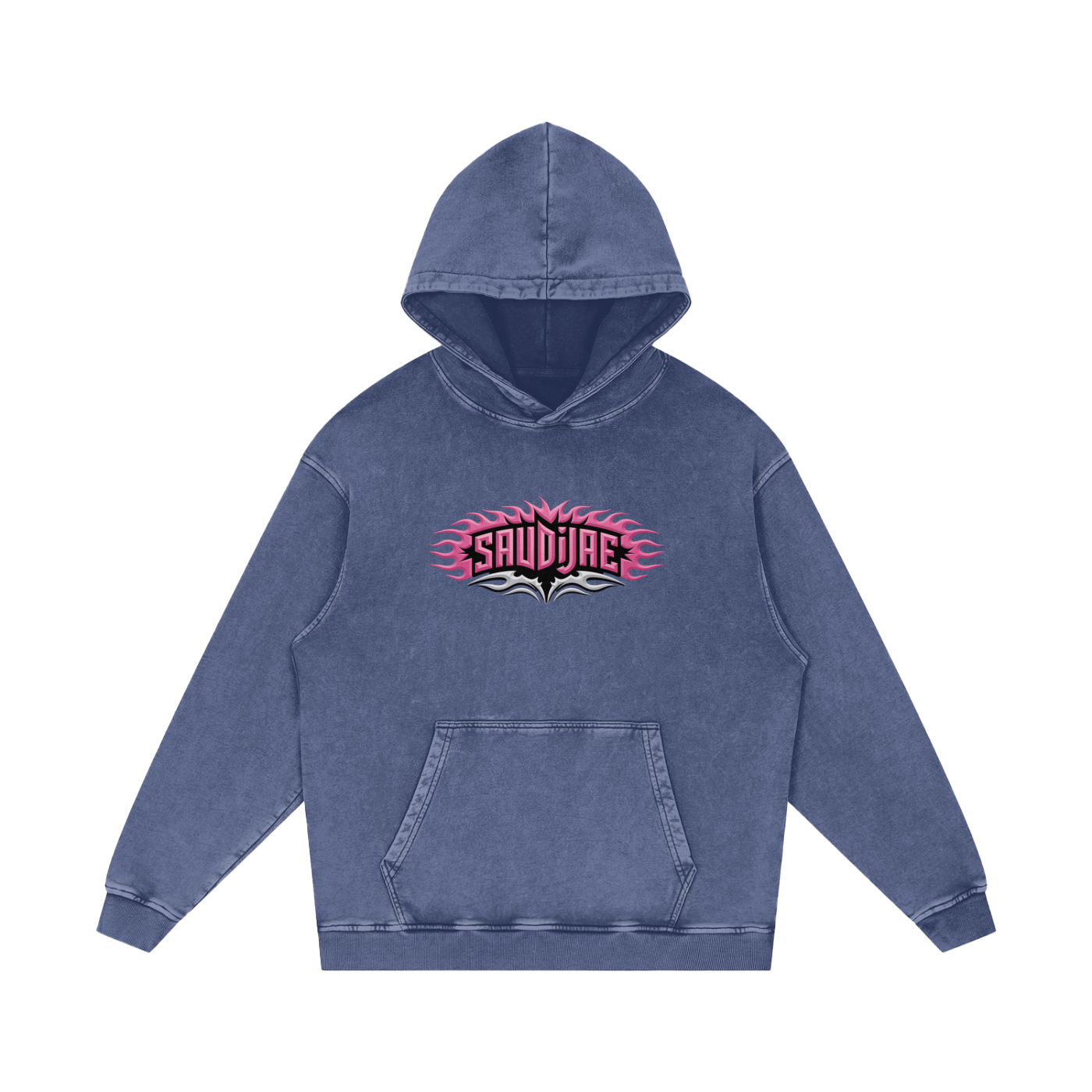 SaudiJae Acid Wash Oversize Hoodie