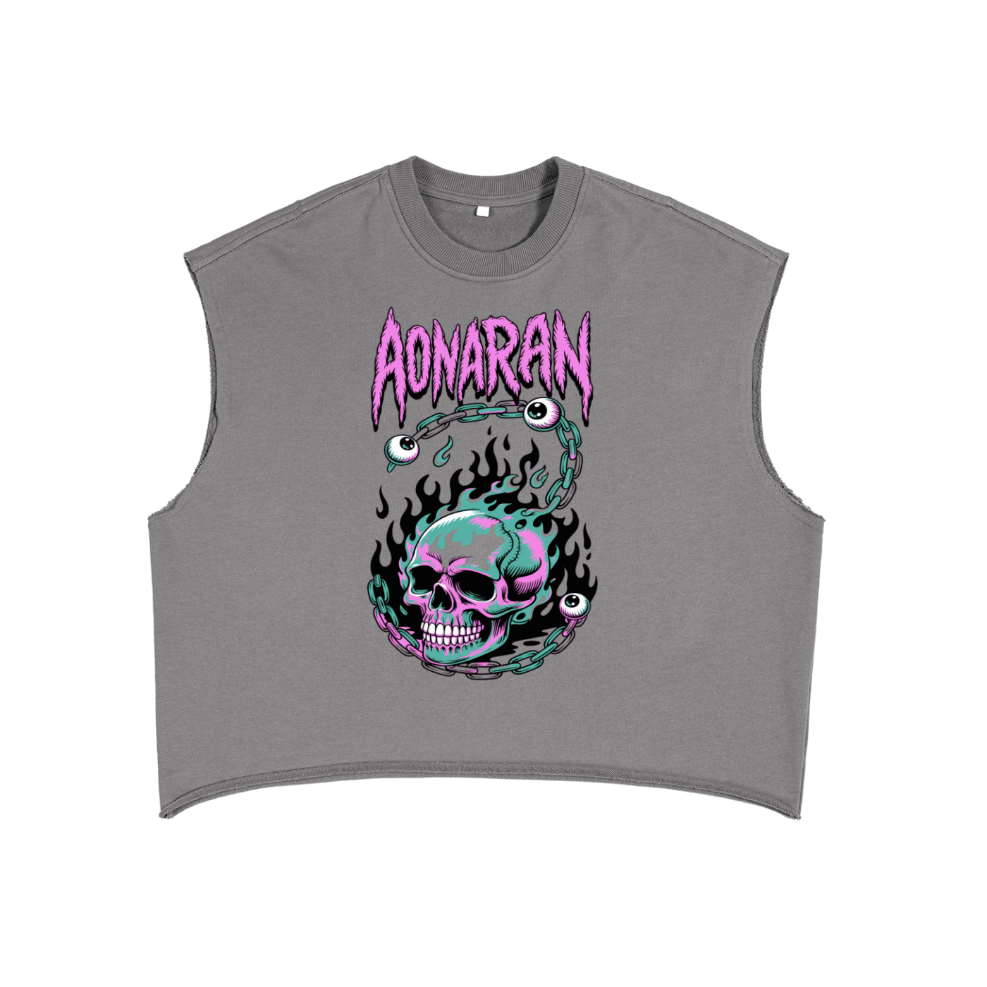 Aonaran 1 OFF French Terry Boxy Tank Top