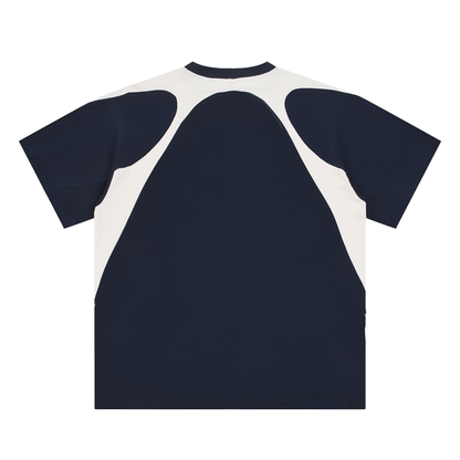 Aonaran Varsity Contrast Panel Cotton T-Shirt