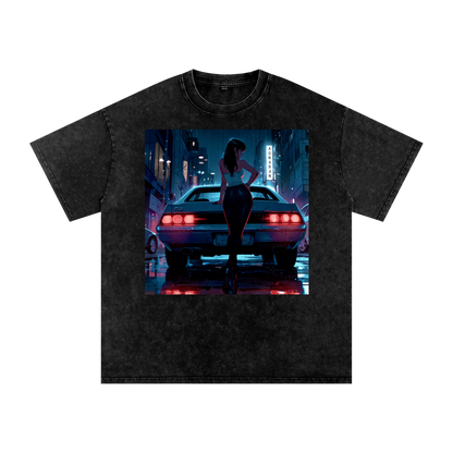 Aonaran 1 OFF Acid Wash Oversize T-Shirt