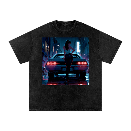 Aonaran 1 OFF Acid Wash Oversize T-Shirt