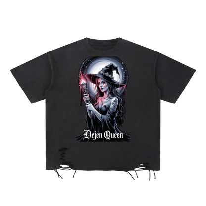 Dejen Season 3 Snow Washed Raw-Hem T-Shirt