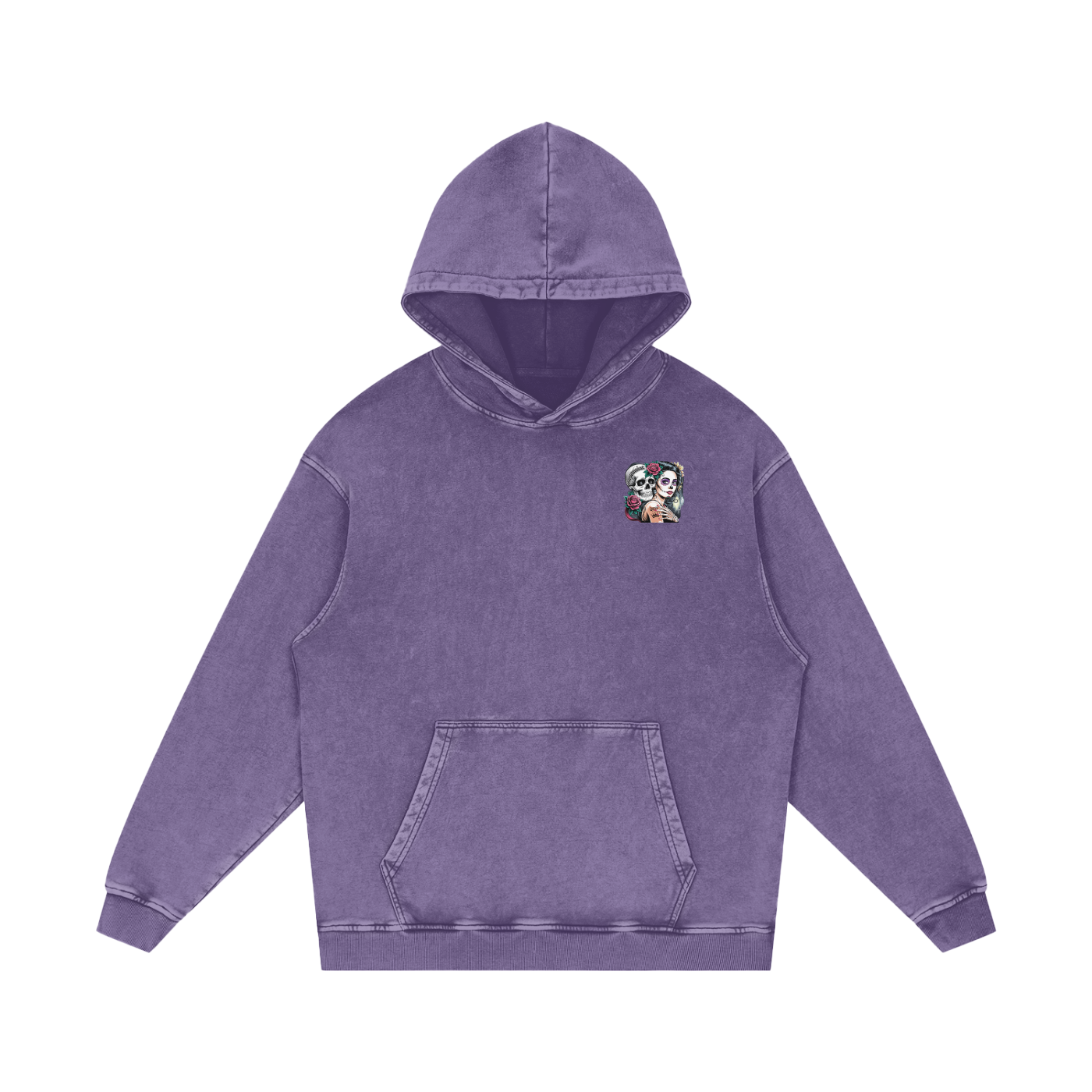 QueenSteph Acid Wash Oversize Hoodie
