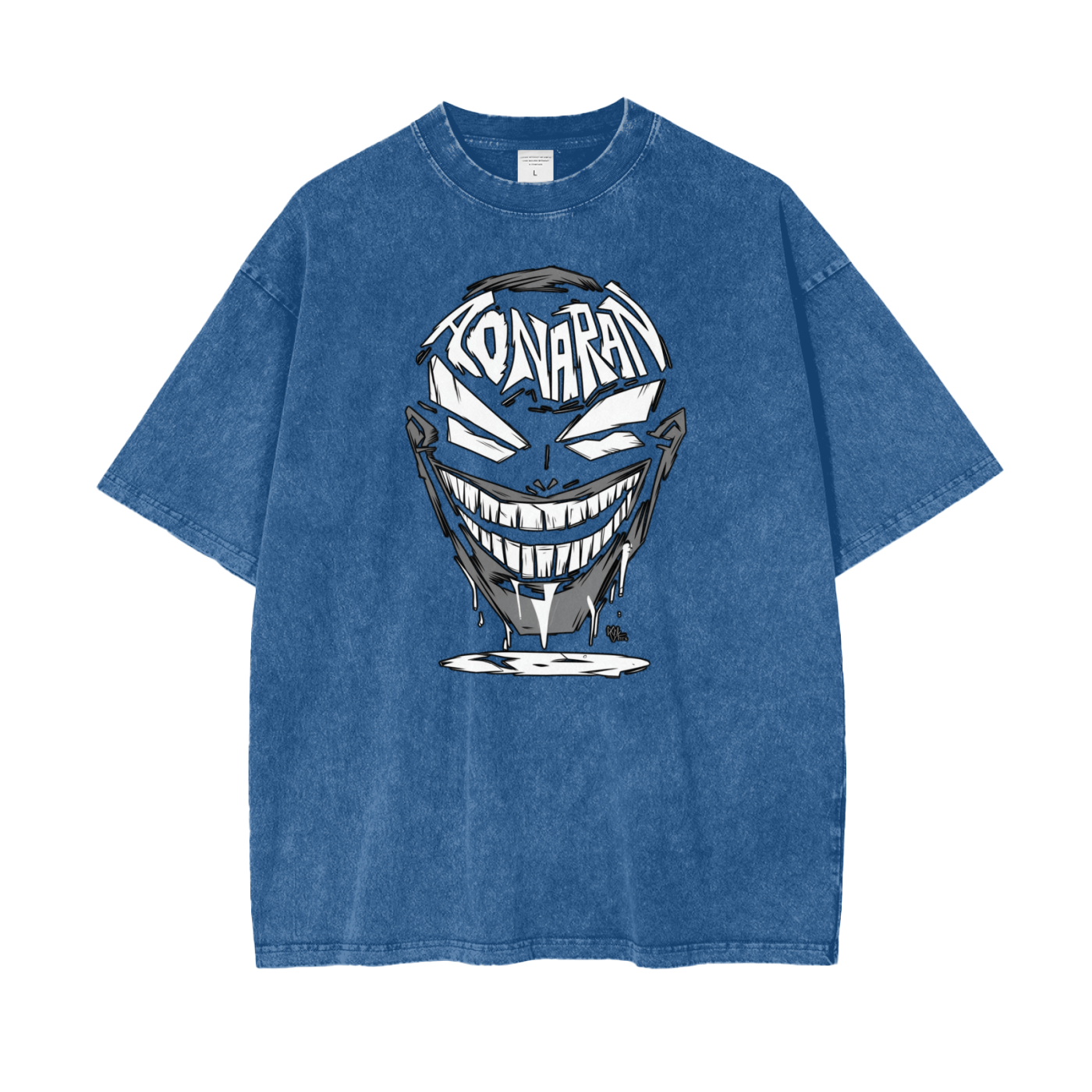 Aonaran Graphic Acid Wash Oversize T-Shirt