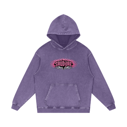 SaudiJae Acid Wash Oversize Hoodie