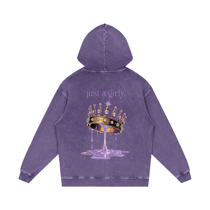 Khaleesi Acid Wash Oversize Hoodie