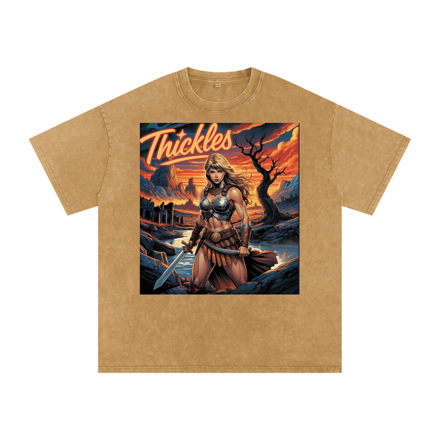 Thickles Acid Wash Oversize T-Shirt