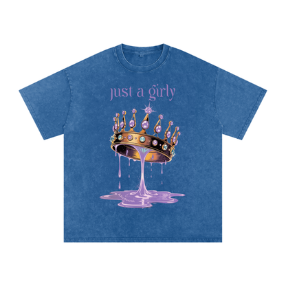 Khaleesi Acid Wash Oversize T-Shirt