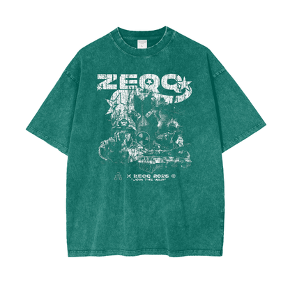 Join The War by Zeqq Oversize Snow Washed T-Shirt