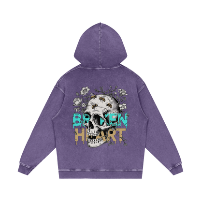 Aonaran 1 OFF Acid Wash Oversize Hoodie