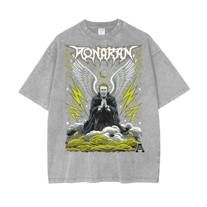 Aonaran Graphic Acid Wash Oversize T-Shirt