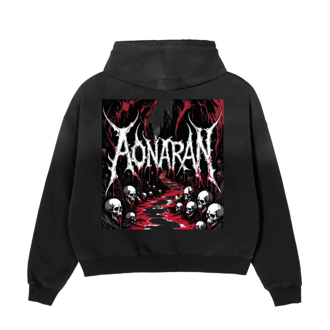Aonaran 1 OFF Frayed Sunfade Boxy Hoodie