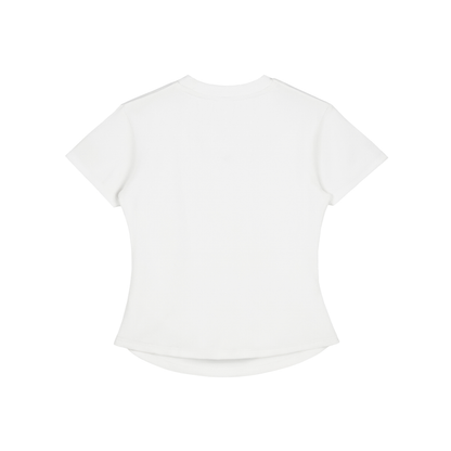 DIDI Season 2 Vintaged-Wash Bodycon Cotton T-Shirt