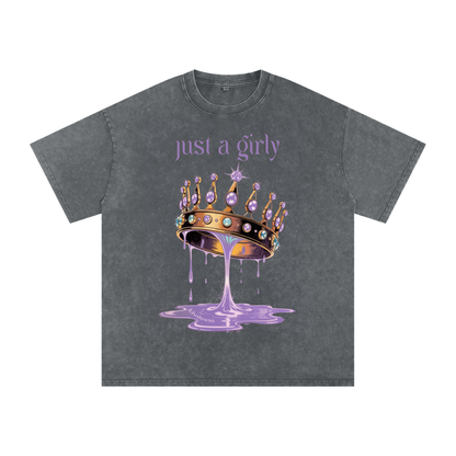 Khaleesi Acid Wash Oversize T-Shirt