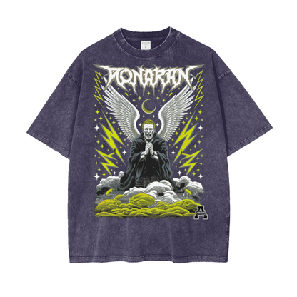 Aonaran Graphic Acid Wash Oversize T-Shirt