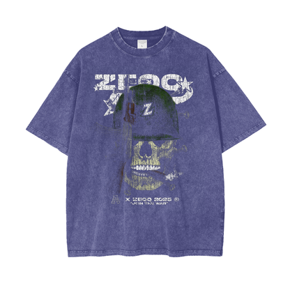 Join The War by Zeqq Oversize Snow Washed T-Shirt