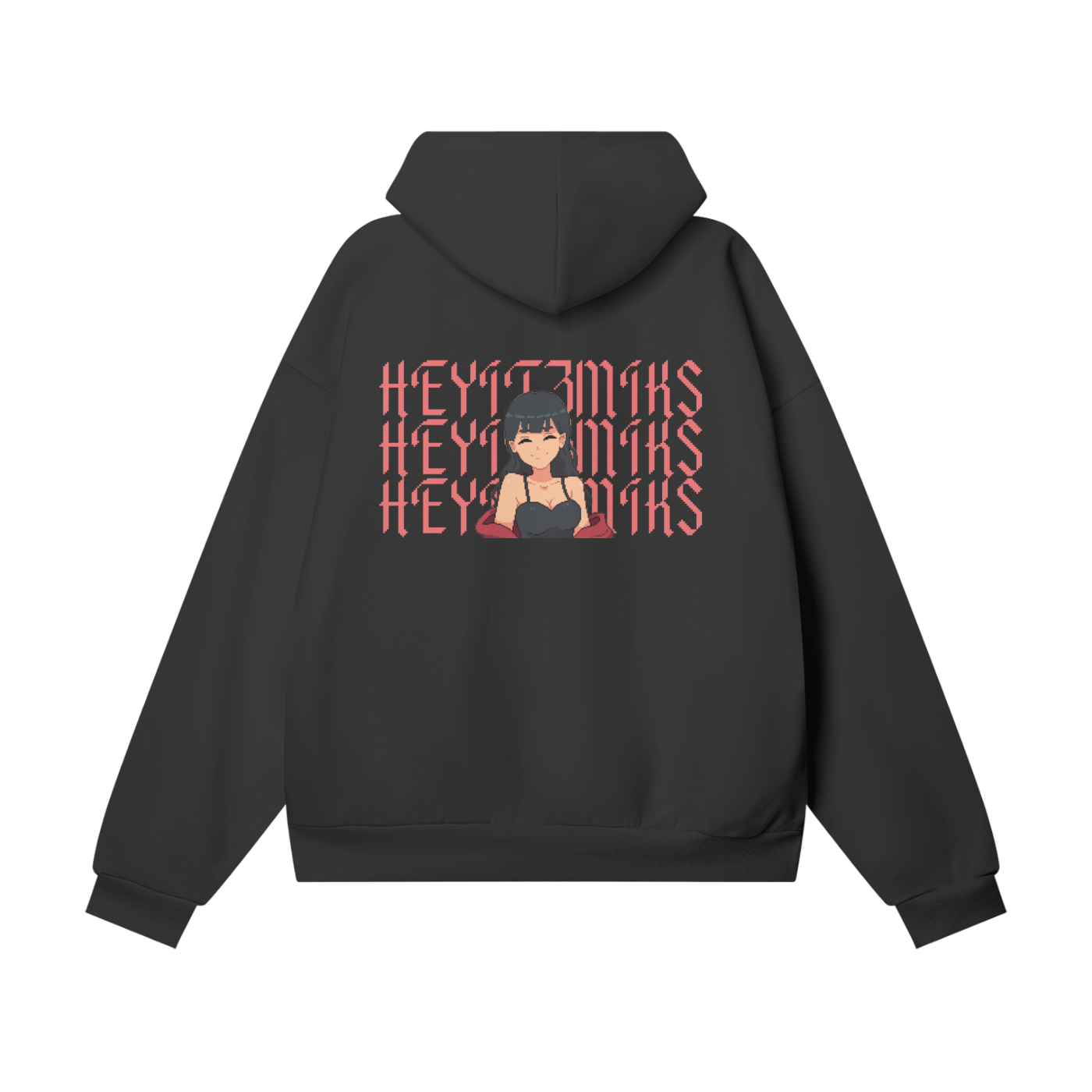 HeyItzMiks Oversize Heavyweight Hidden Pocket Fleece Hoodie