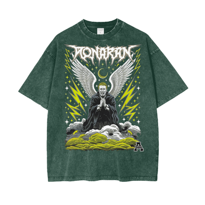 Aonaran Graphic Acid Wash Oversize T-Shirt