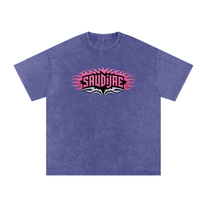 SaudiJae Acid Wash Oversize T-Shirt