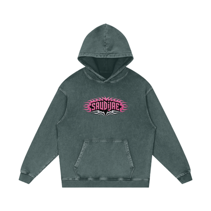 SaudiJae Acid Wash Oversize Hoodie