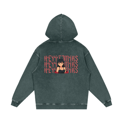 HeyItzMiks Acid Wash Oversize Hoodie
