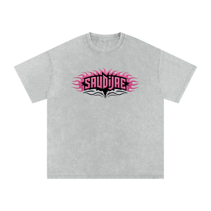 SaudiJae Acid Wash Oversize T-Shirt