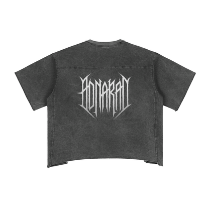 Aonaran 1 OFF Raw Edge Snow Washed Boxy T-Shirt
