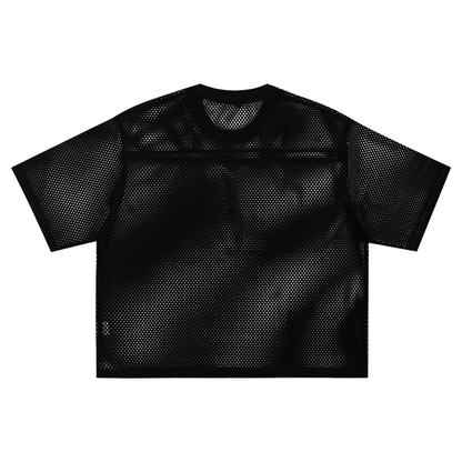 Aonaran 1 OFF See-through Boxy Net T-shirt