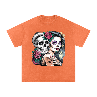 QueenSteph Acid Wash Oversize T-Shirt